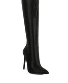 PIPETTE Diamante Set High Heeled Calf Boot