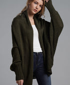 Open Front Batwing Sleeve Cardigan