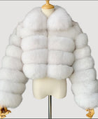 Hot Cocoa Fox Fur Stitching Coat - Body By J'ne