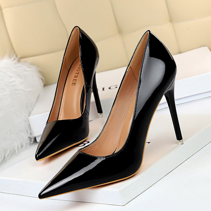 Flossy Glossy Patent Leather Heels - Body By J'ne
