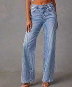 High Waist Straight Jeans with Pockets - Body By J'ne