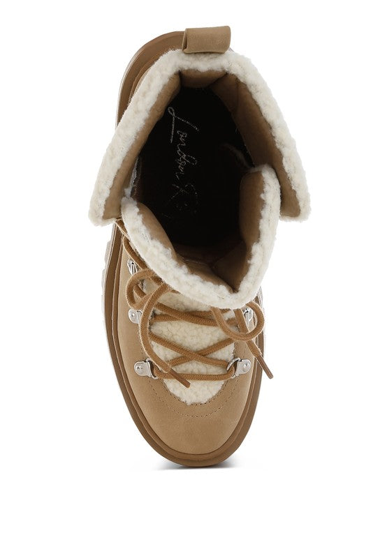 Omul Fleece & Faux Leather Boots - Body By J'ne