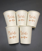 Vaso de papel desechable para fiesta de bodas