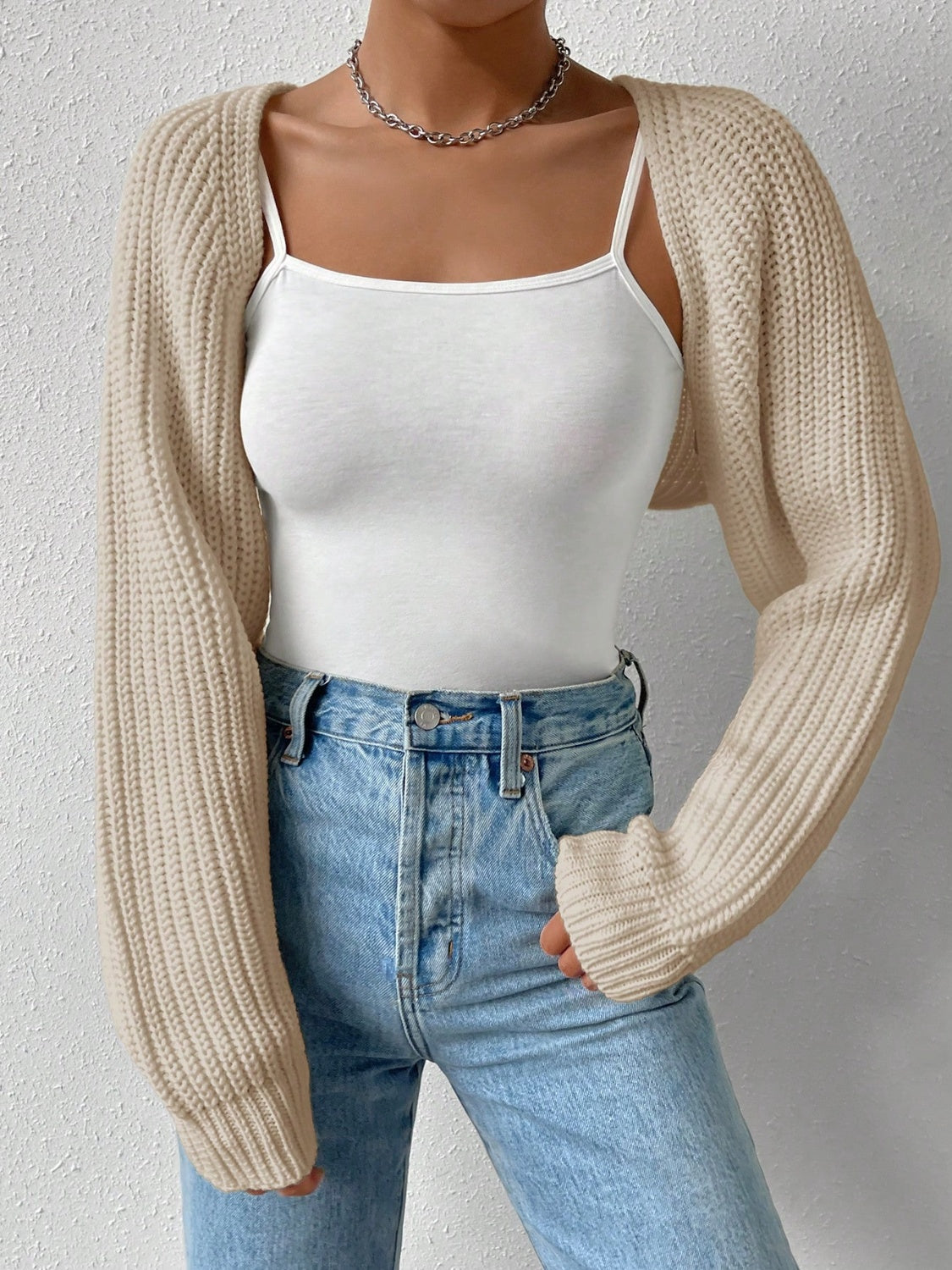 Honey Open Front Long Sleeve Cropped Cardigan - Body By J'ne