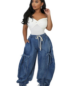 CHRISTA HAREM STYLE DENIM PANTS