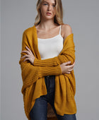 Open Front Batwing Sleeve Cardigan