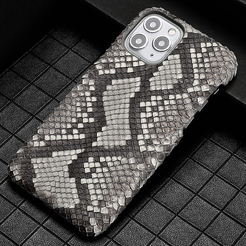 Male Python Leather High-end Luxury Business Phone Case - Body By J'ne