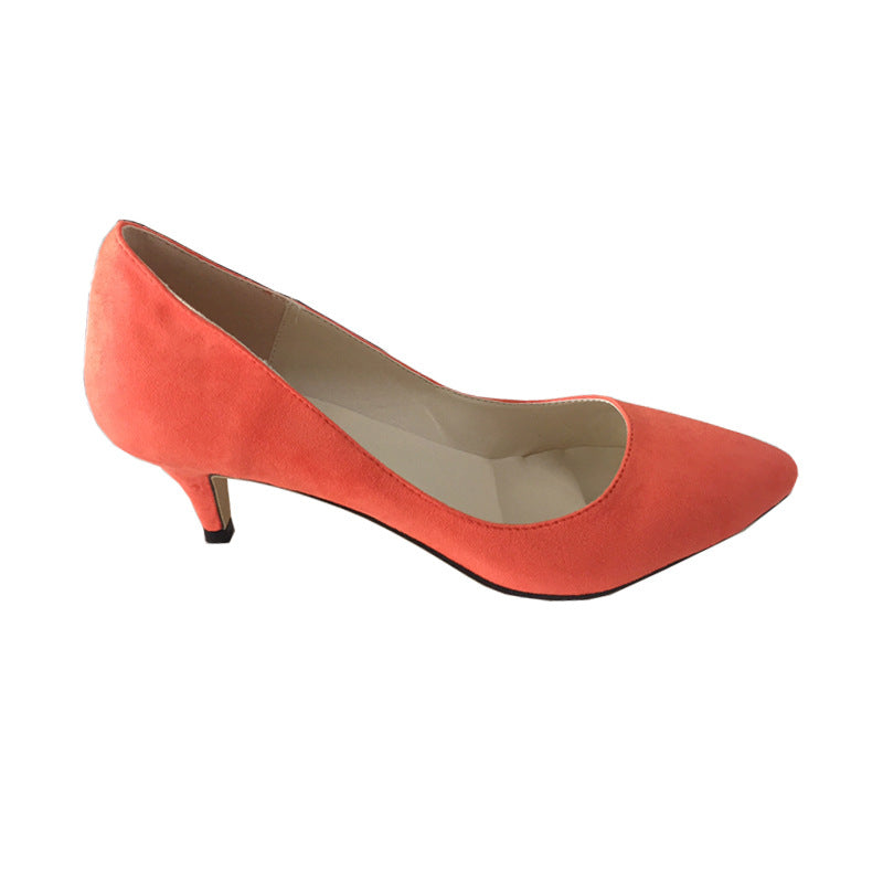 Pointed Low-cut Stiletto Heel Women's Thin Shoes - Body By J'ne