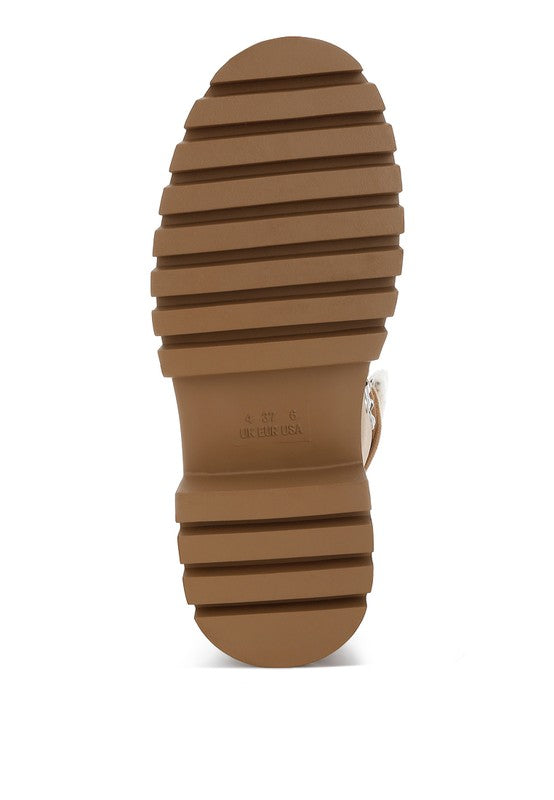 Omul Fleece & Faux Leather Boots - Body By J'ne