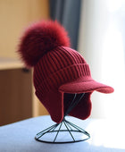 Women's Knitted Earlap Woolen Hat