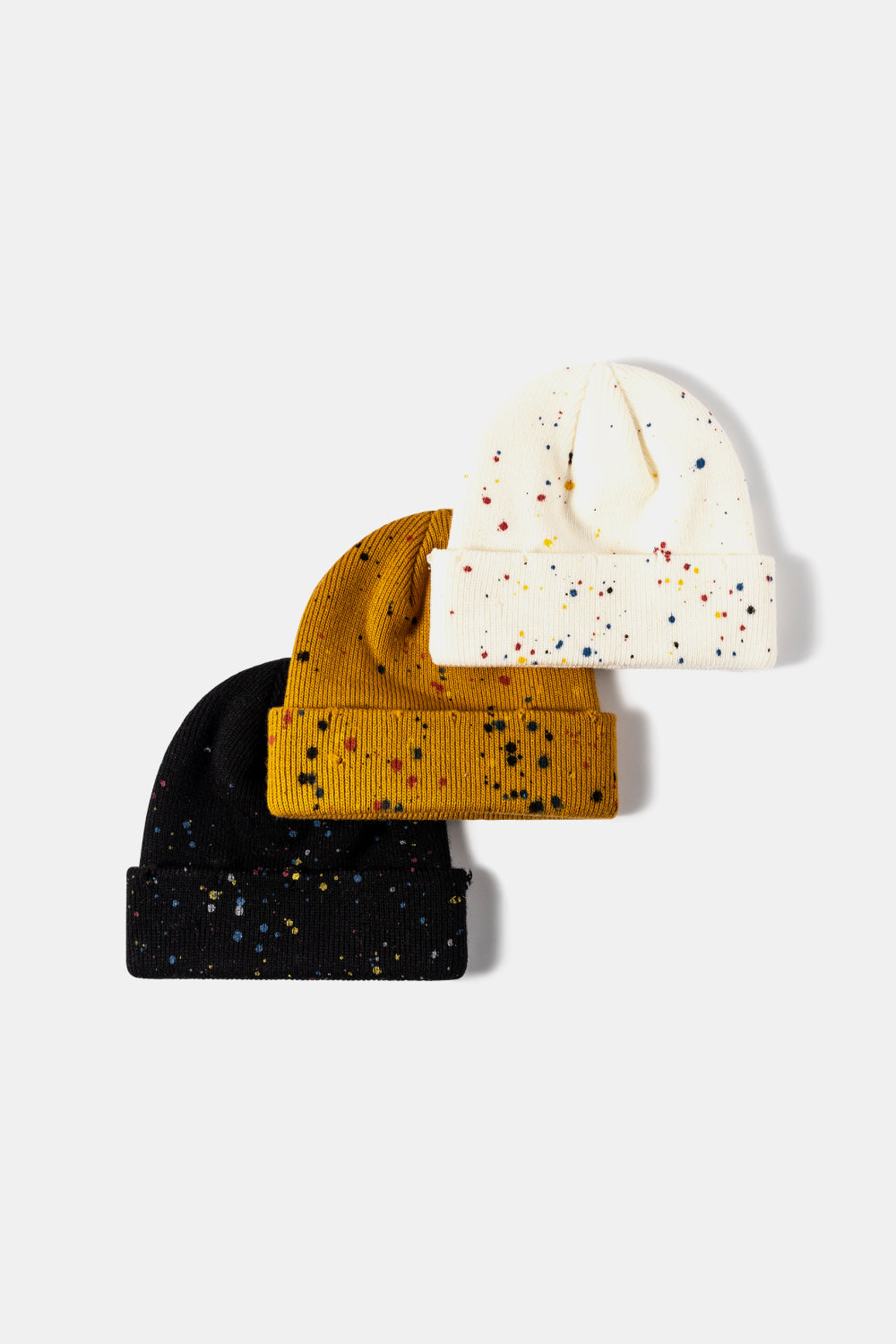 Confetti Rib-Knit Cuff Beanie - Body By J'ne
