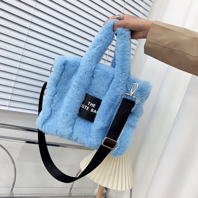 Designer Faux Fur Tote Bag - Body By J'ne