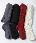 Knee High Cable Knit Socks