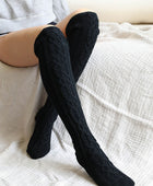 Knee High Cable Knit Socks