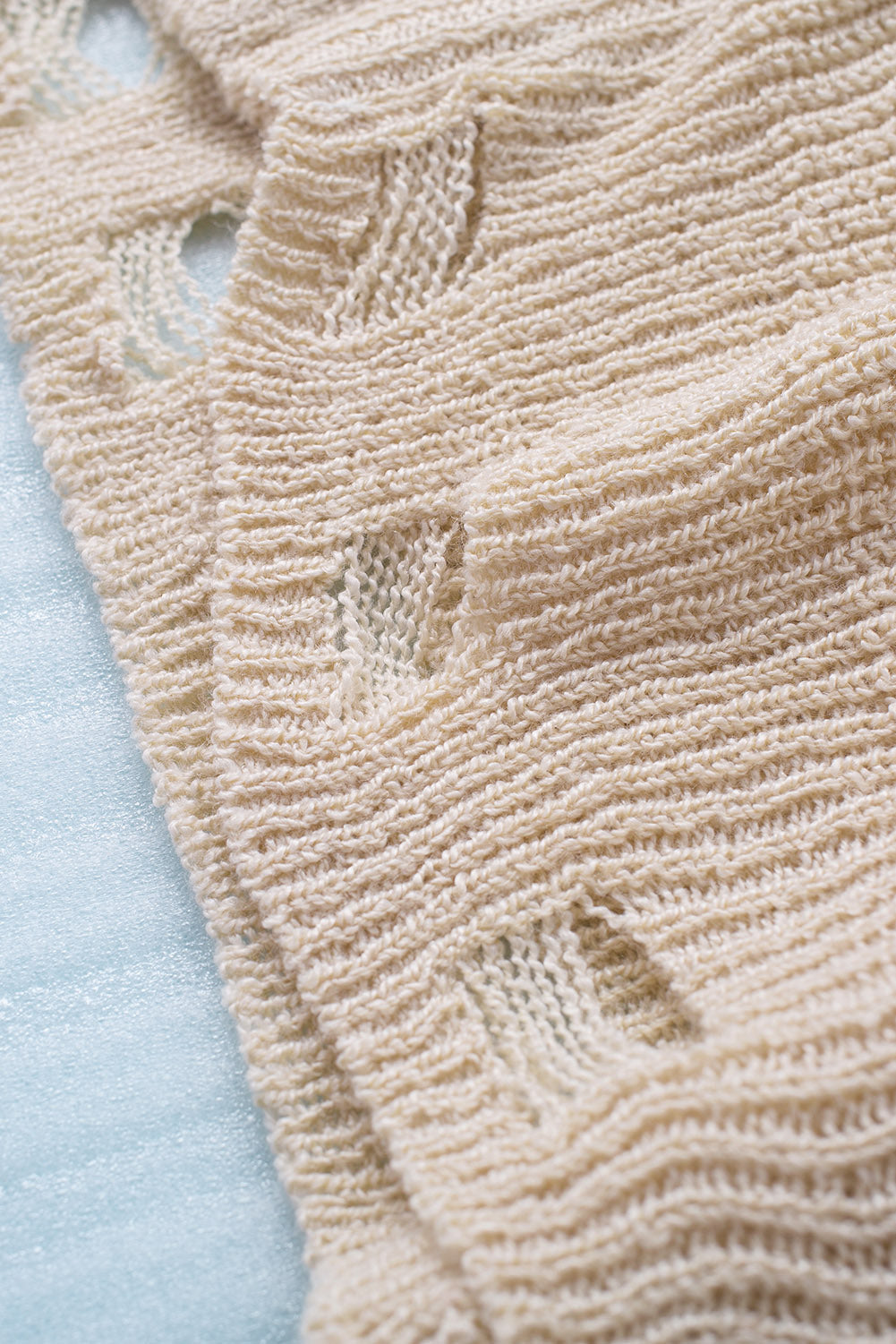 Distressed Zip Up Drawstring Hooded Cardigan - Body By J'ne