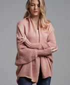 Open Front Batwing Sleeve Cardigan