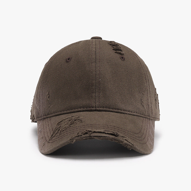Distressed Adjustable Cotton Hat - Body By J'ne