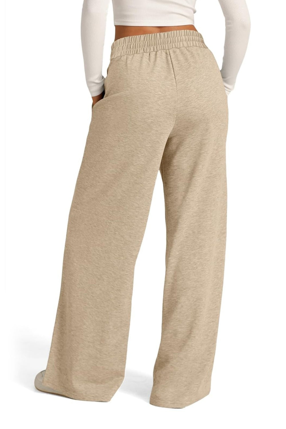 Drawstring Elastic Waist Wide Leg Pants - Body By J'ne