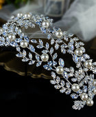 Delicate Pearl Crown Bridal Wedding