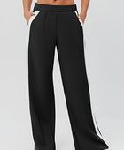 Side Striped Wide Leg Pants