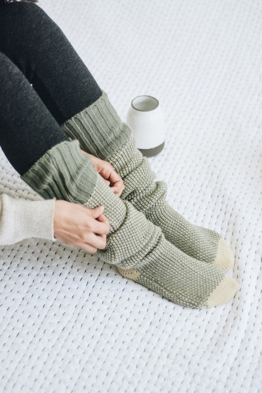 Knee High Knitted Lounge Socks