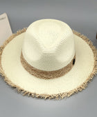 Raw Hem Raffia Hat - Body By J'ne