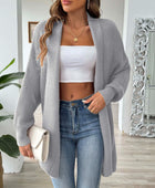 Open Front Long Sleeve Cardigan