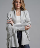 Open Front Batwing Sleeve Cardigan