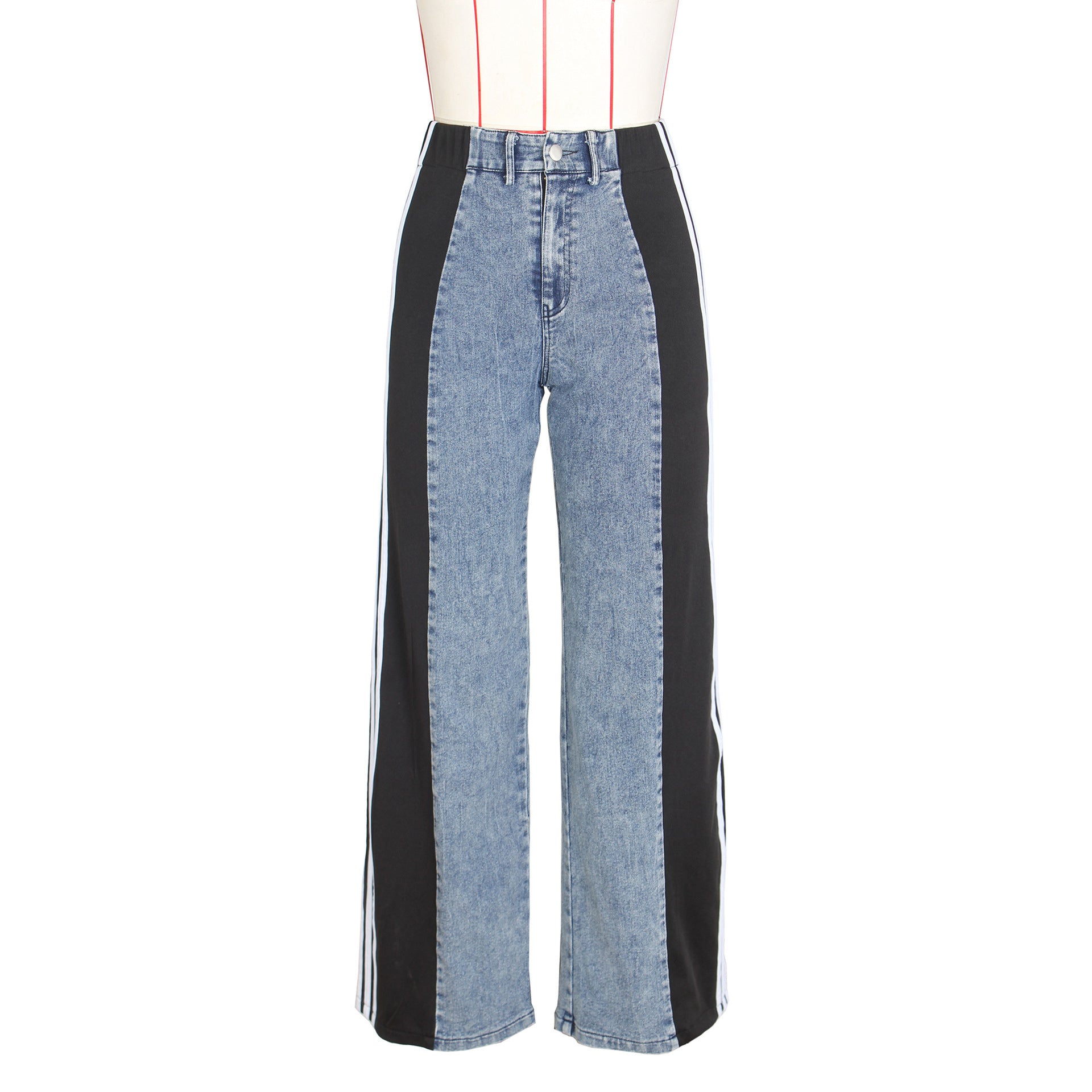 High Waist Straight Leg Trousers