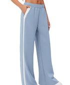 Side Striped Wide Leg Pants