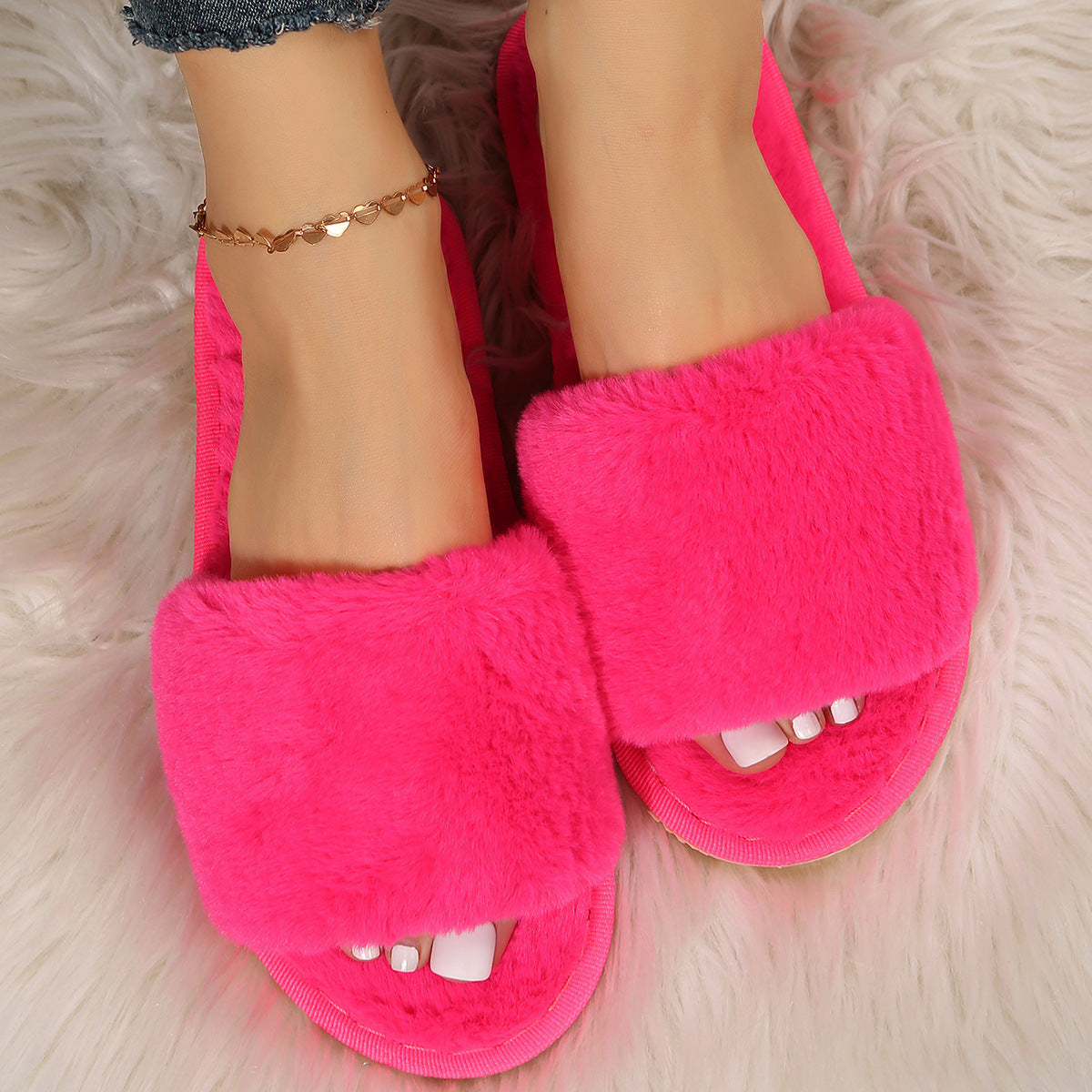 Plush Cotton Slippers - Body By J'ne
