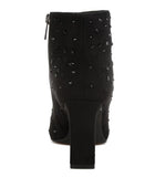 Sakura Diamante Embellished Microfiber Boots