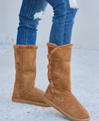 Forever Link Warm Fur Lined Flat Boots