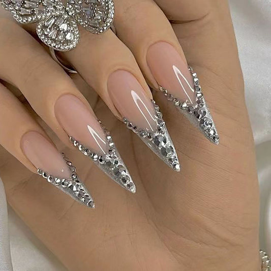 French Diamond Fragments Nails - Body By J'ne