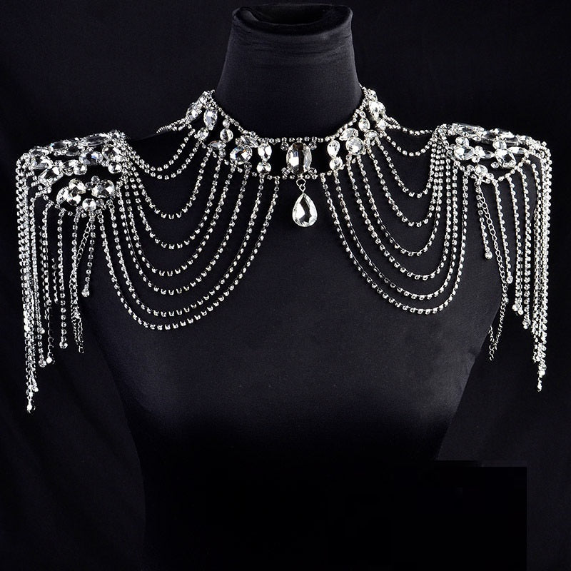 Bride Shoulder Chain Set Chain Wedding Dress Accessories