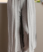 Open Front Long Sleeve Cardigan and Pants Lounge Set