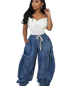 CHRISTA HAREM STYLE DENIM PANTS