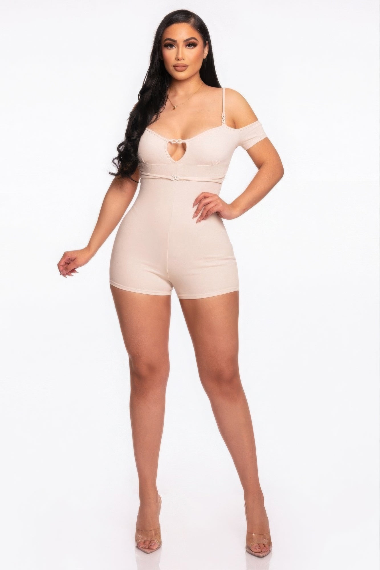 Infinity Off-shoulder Knitted Rompers - Body By J'ne