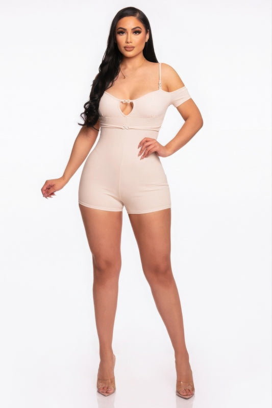 Infinity Off-shoulder Knitted Rompers - Body By J'ne