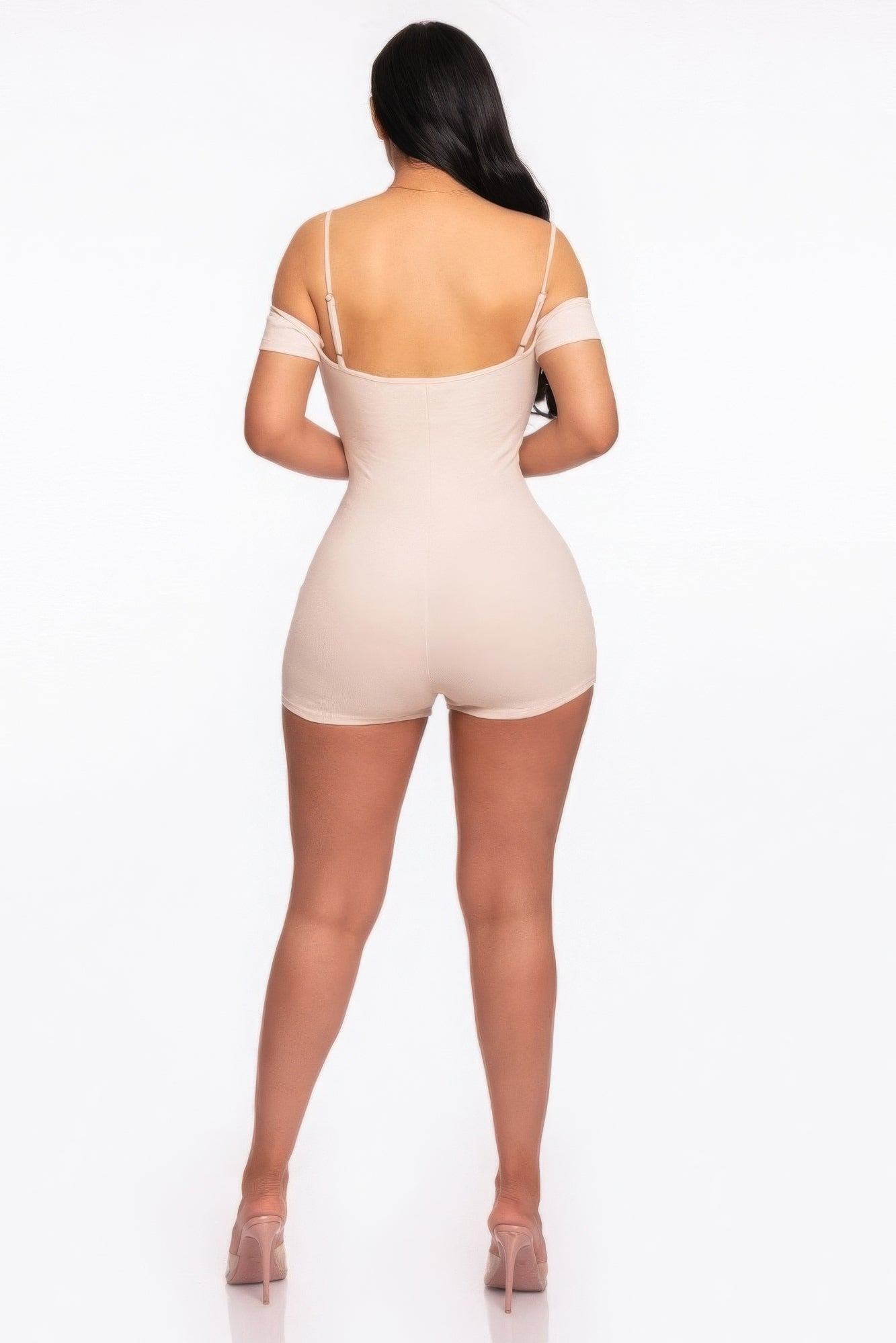 Infinity Off-shoulder Knitted Rompers - Body By J'ne