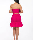 Ruffle Ruched Mini Skirt Set - Body By J'ne