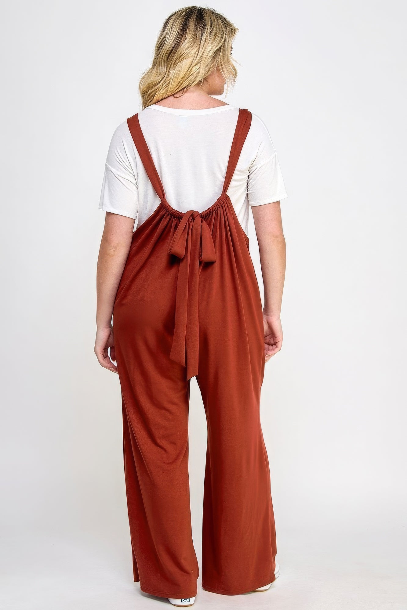 French Terry Wide Leg Jumpsuit Overalls - Body By J'ne