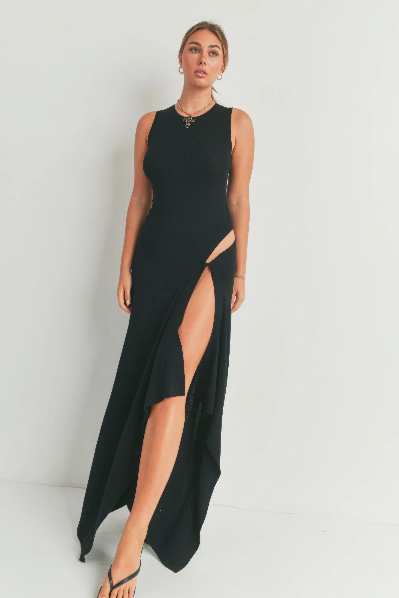 Maxi Dress With Slit - Body By J'ne