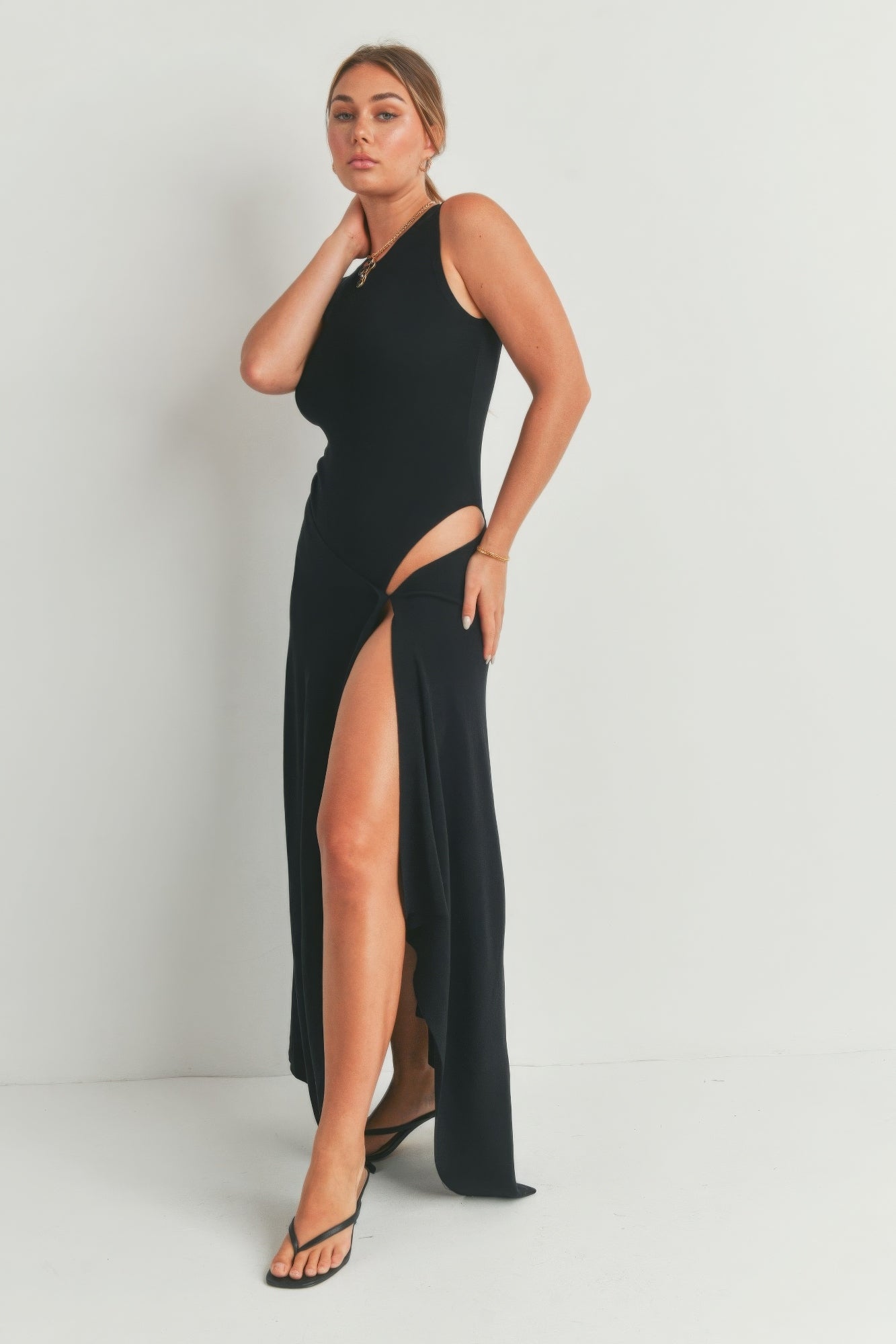 Maxi Dress With Slit - Body By J'ne