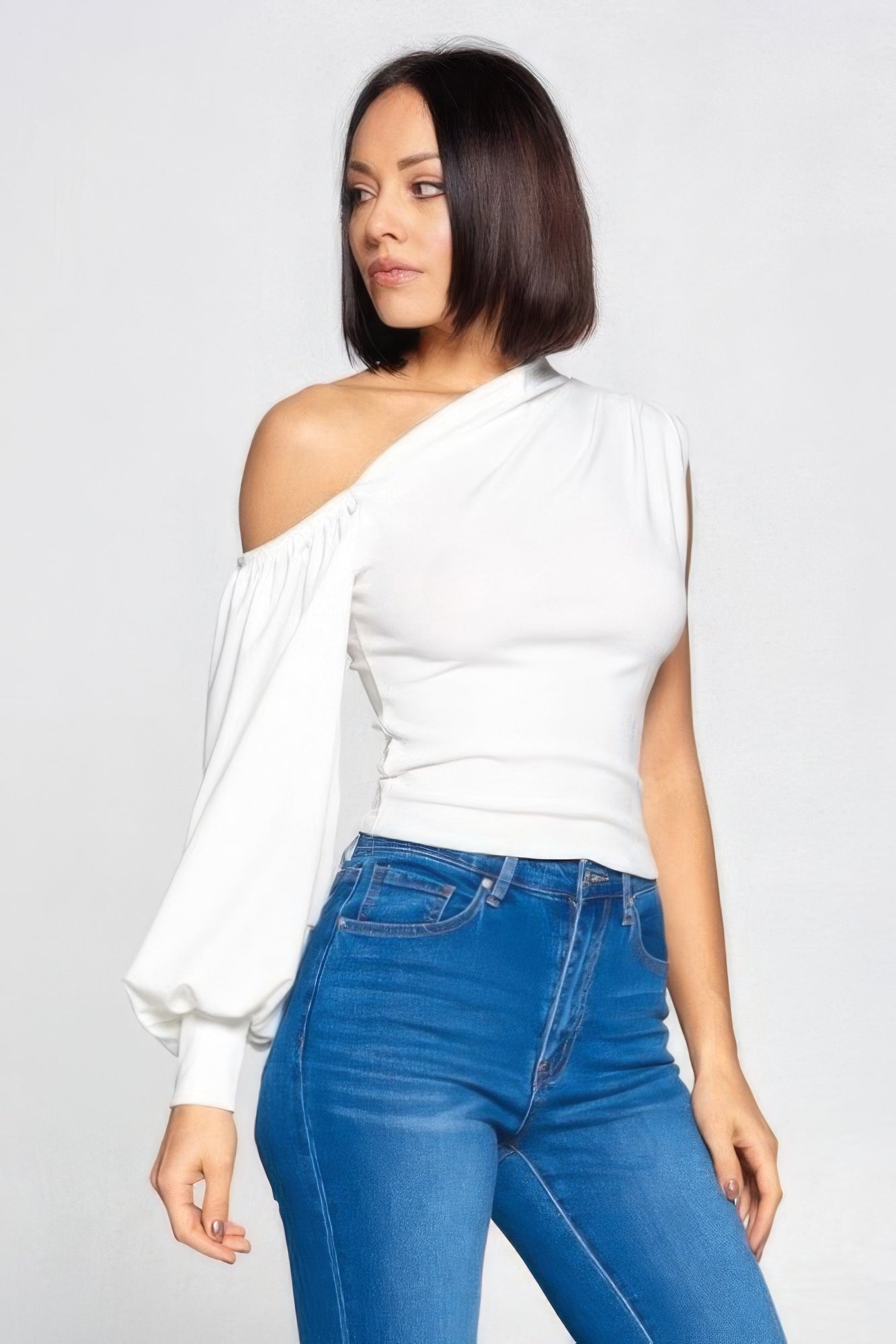 Ladies One-shoulder Top - Body By J'ne
