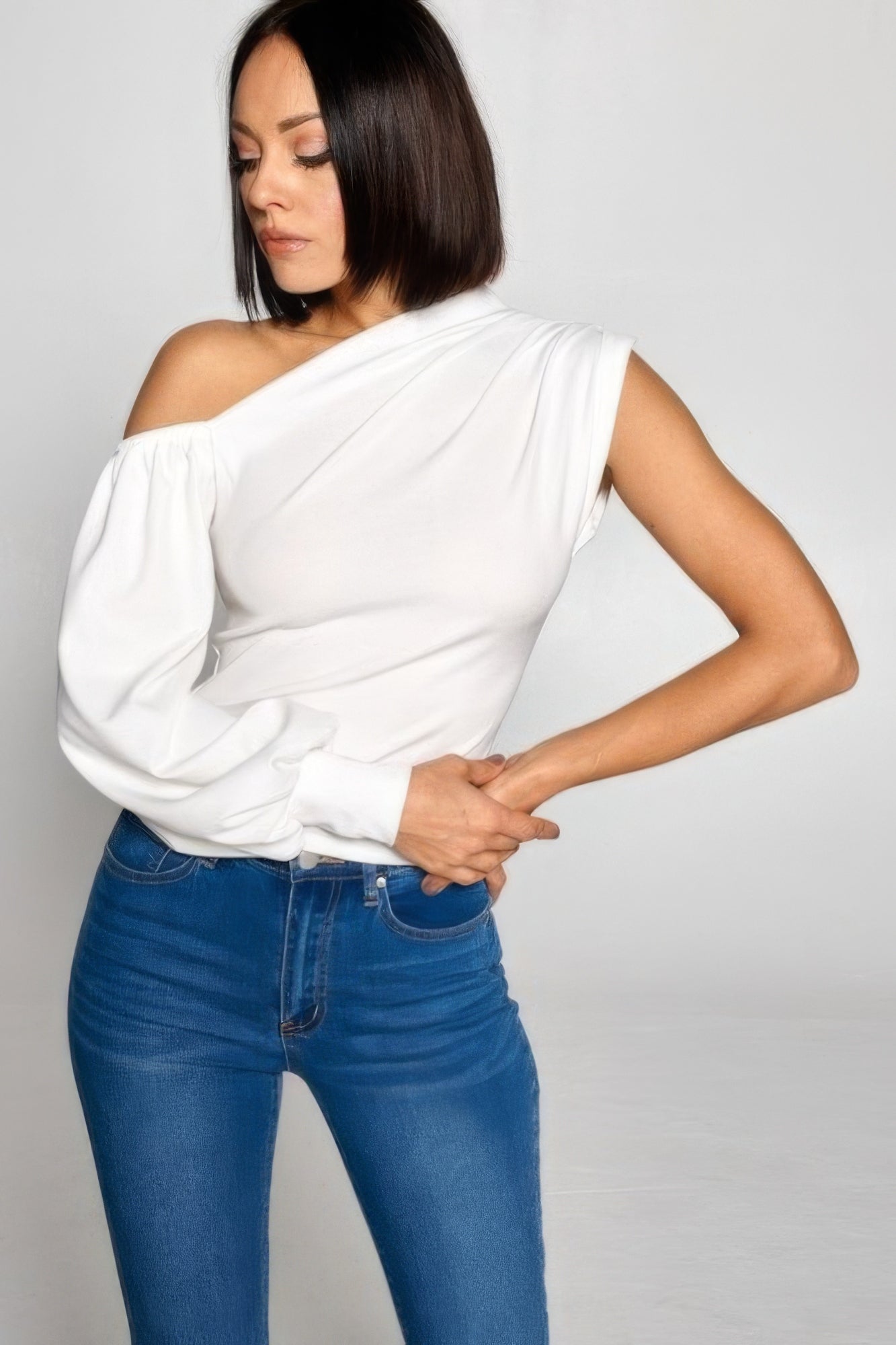 Ladies One-shoulder Top - Body By J'ne