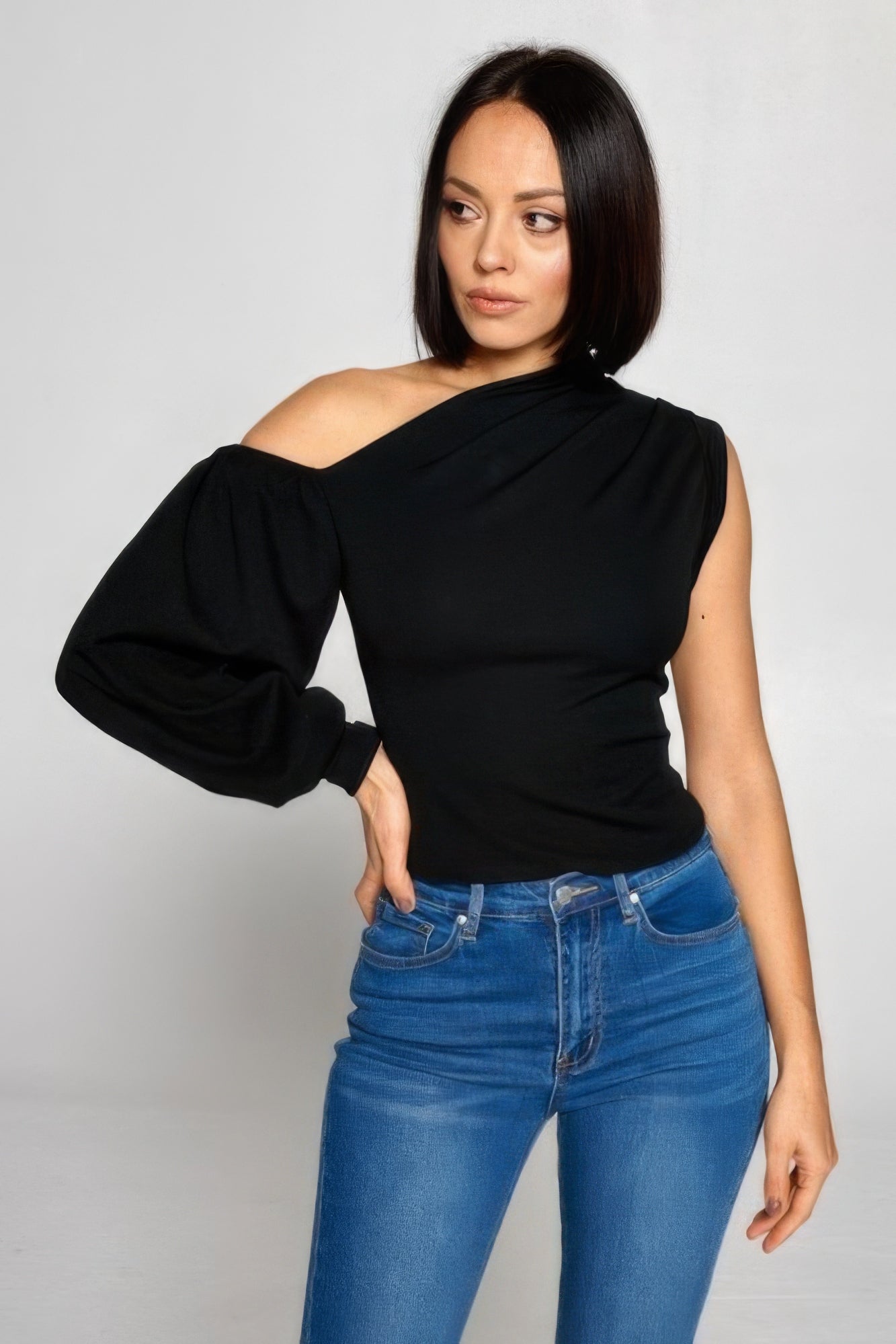 Ladies One-shoulder Top - Body By J'ne