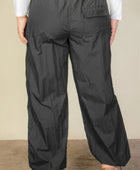 Plus Size Drawstring Waist Parachute Pants - Body By J'ne