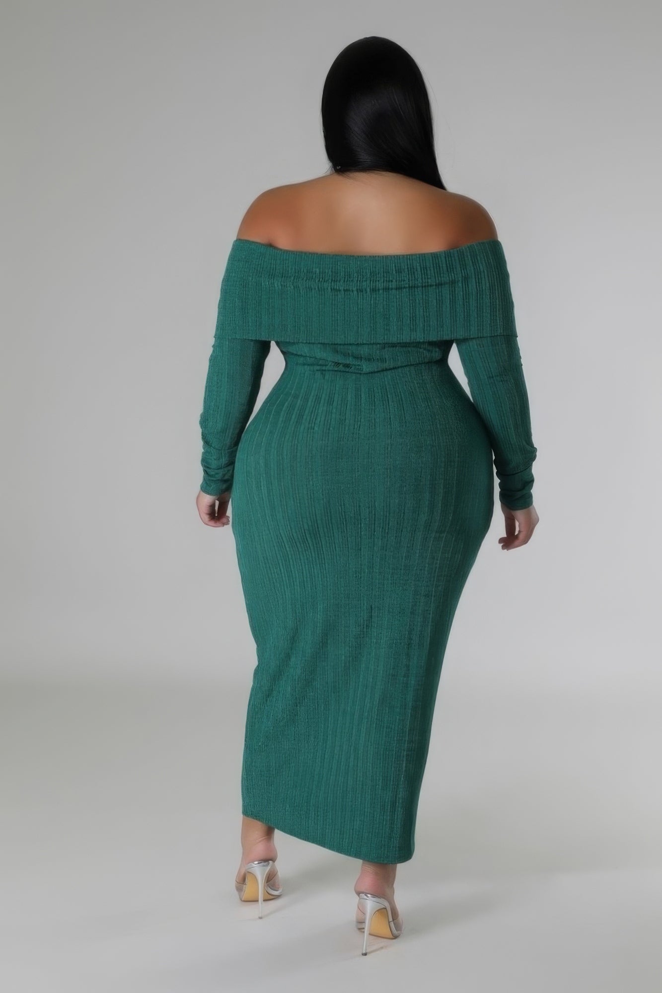 Off Shoulders Stretch Dress - Body By J'ne