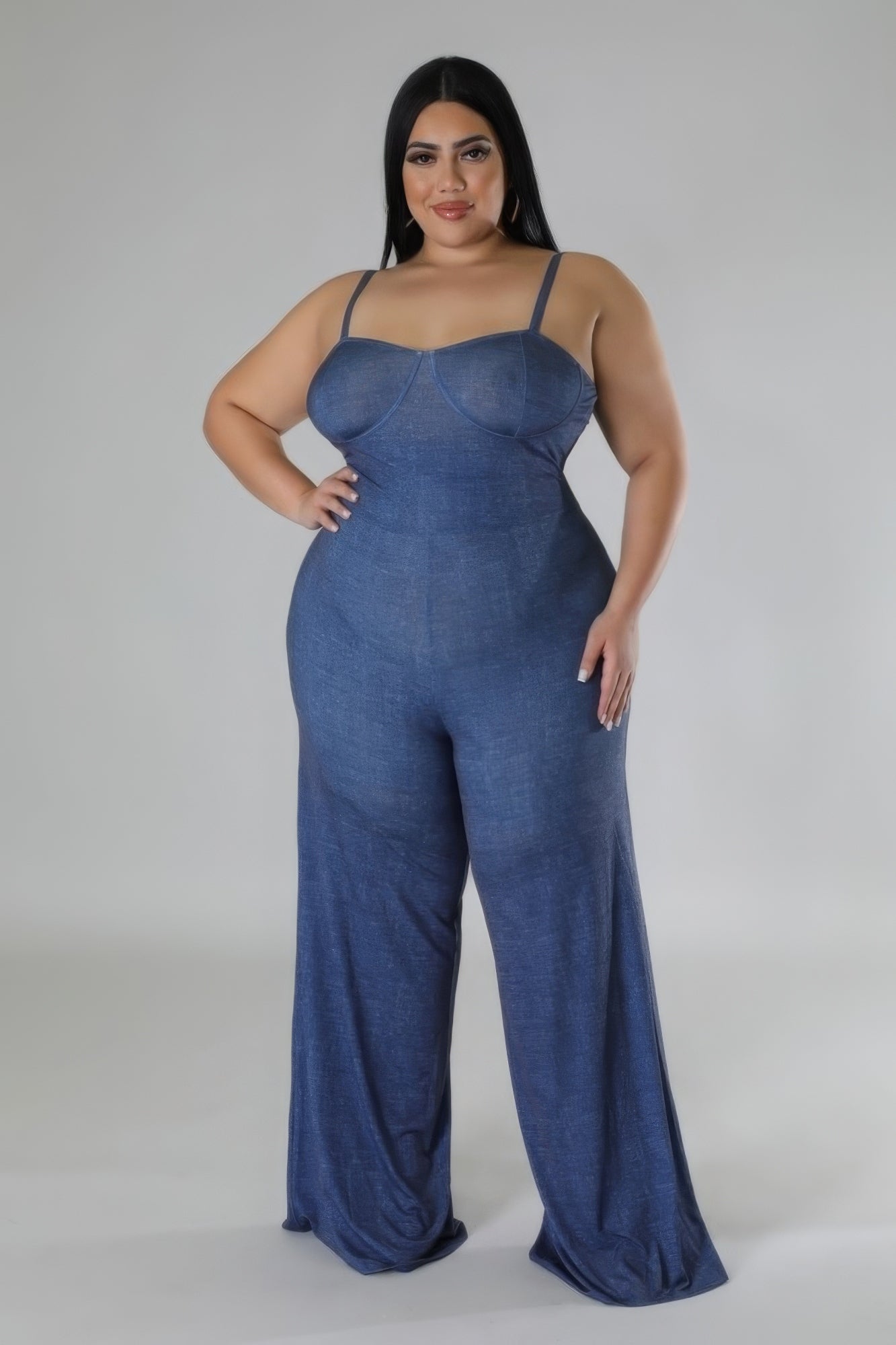 Wide Leg Stretch Jumpsuit - Body By J'ne